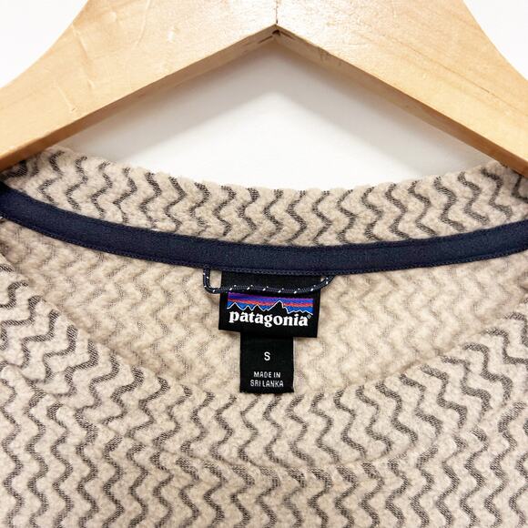 Patagonia R1 Air Fleece Crewneck Pelican Tan Sz S - Picture 3 of 6